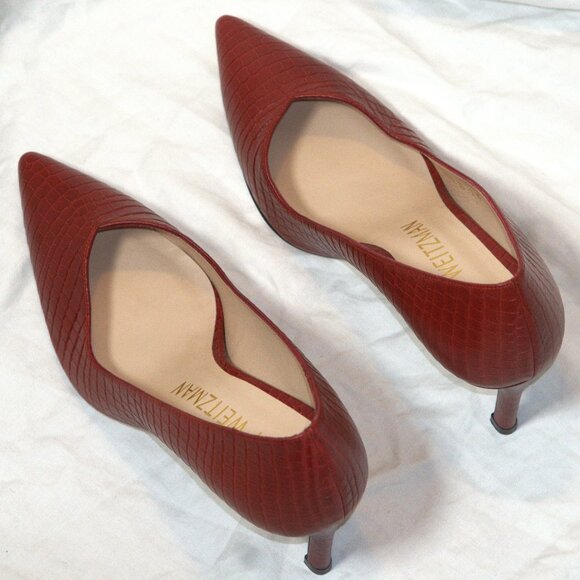 STUART WEITZMAN ‘LANEY’ HEELED PUMPS - Picture 4 of 9